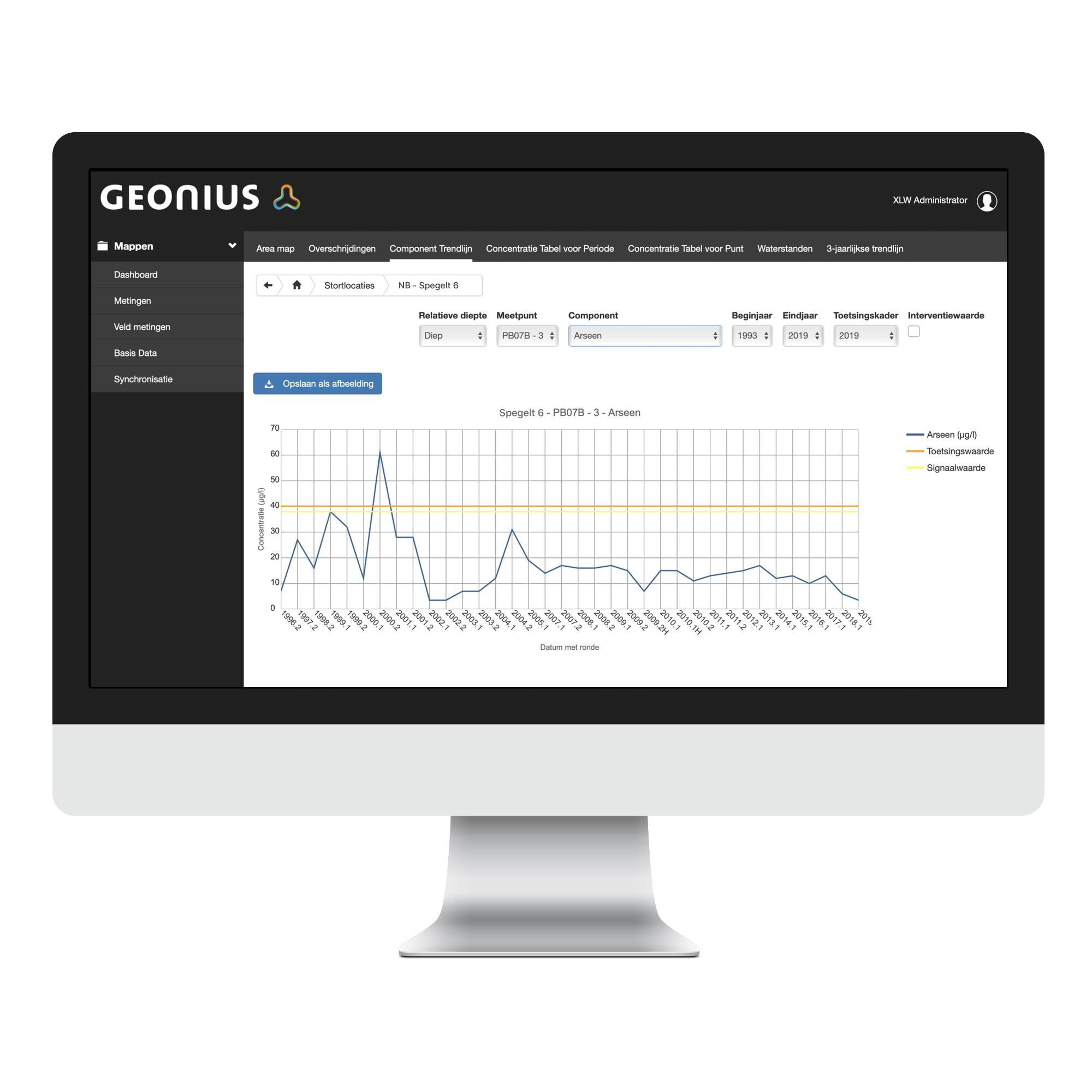Geonius Milieu - Attero grondwatermetingen software