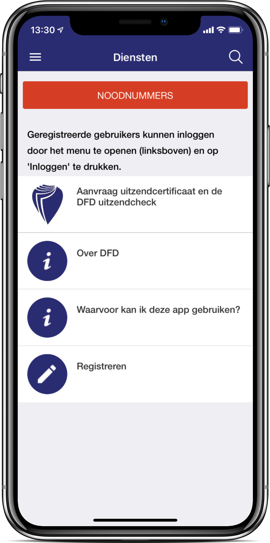 De financiële dienstverlener verzekering gegevens 24/7 beschikbaar via iOS & Android app